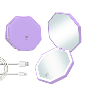 GlowMirror – Oglindă Compactă și LED pentru Machiaj Perfect Oriunde
