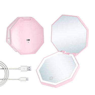 GlowMirror – Oglindă Compactă și LED pentru Machiaj Perfect Oriunde