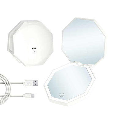 GlowMirror – Oglindă Compactă și LED pentru Machiaj Perfect Oriunde