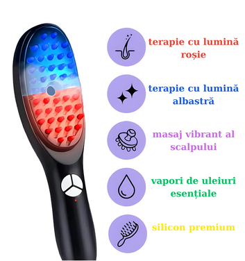 ReviveScalp - Perie cu masaj / terapie duală